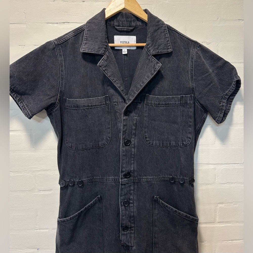 Pistola Grover Fade To Black Denim Field Suit Jumpsuit Large Street Style Ready - Picture 3 of 6